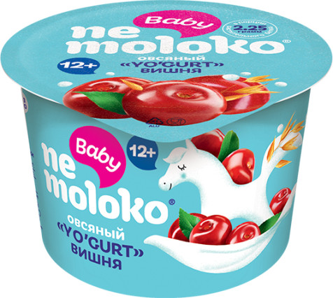 Nemoloko Baby  YO'GURT овсяный Вишня