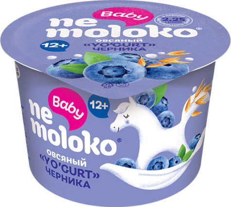 Nemoloko Baby  YO'GURT овсяный Черника